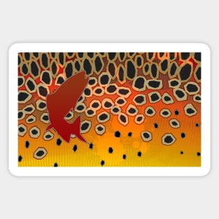 Brown Trout Camo IV Sticker